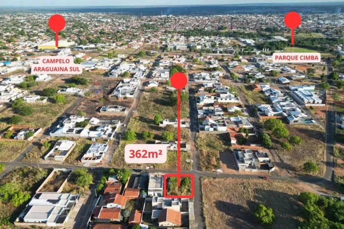 Lote de esquina à venda no Bairro Cimba Araguaína/TO.