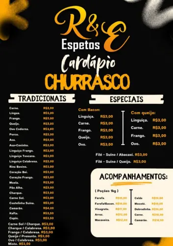 Espetinho crus