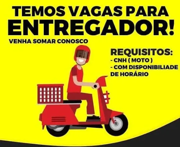 Vaga de Entregador Moto
