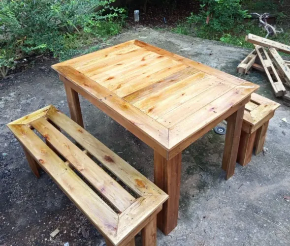Mesa 120x80 de paletes