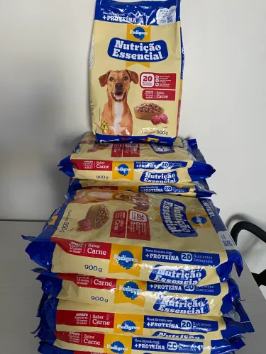 Ração Pedigree Nutrição Essencial Carne 900g (Lote c/ 15 Unid) - Queima de Estoque!