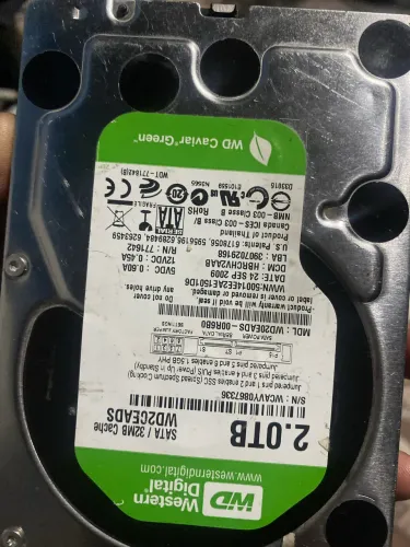HD 2tb comprei não consegui estalar 