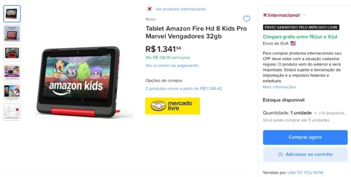 Tablet Amazon Fire HD 8 Com Alexa 10Geração (Rosa)