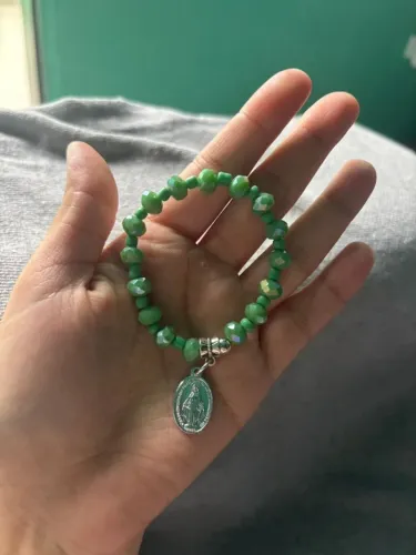 pulseira verde nossa senhora aparecida