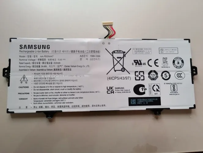 Bateria de íons de lítio recarregável da Samsung