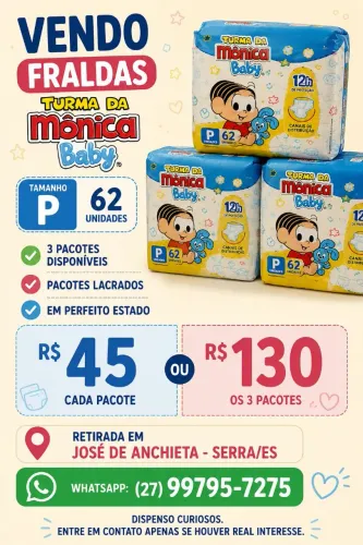 Fraldas turma da Monica