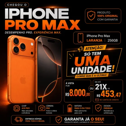 IPHONE 17 PRO MAX NOVO