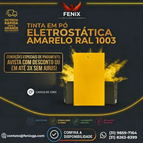 TINTAS ELETROSTÁTICA VARIAS CORES