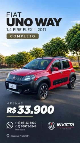 Fiat Uno WAY 1.4 EVO Fire Flex 8V 5P 2011