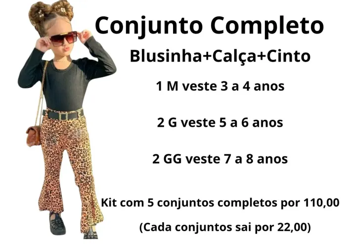 Conjunto Infantil completo