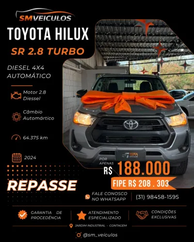 Toyota Hilux CD SR 4X4 2.8 TDI Diesel Aut. 2024