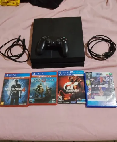 PS4 SLIM COM 4 MELHORES JOGOS DA SONNY
