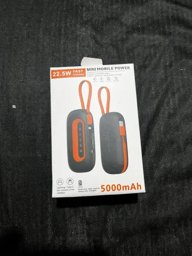 Power Bank 5000mAh PD 22.5W Turbo com Display Digital