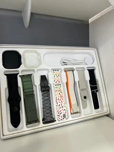 Relógio Inteligente Smartwatch Tela 2" com 7 Pulseiras