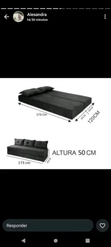 Sofá cama direto da fábrica promoção