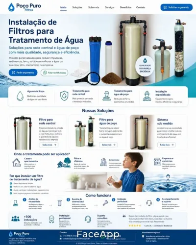 Filtro para poço Artesiano
