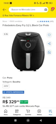 Vendo Air fryer 
