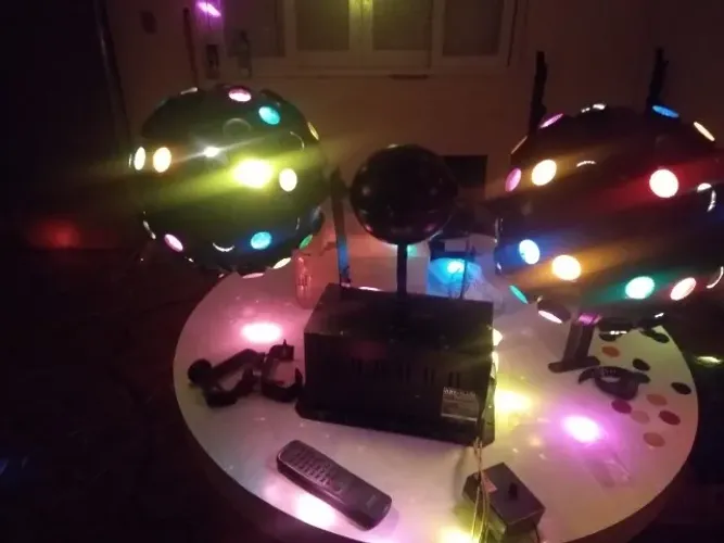 Jogo de luzes para festas e eventos