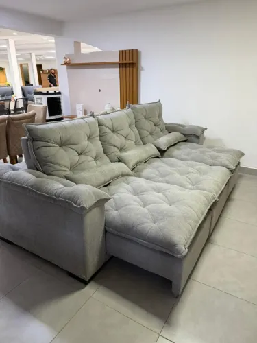 Sofá retratril reclinavel 2.90 Imperio linho