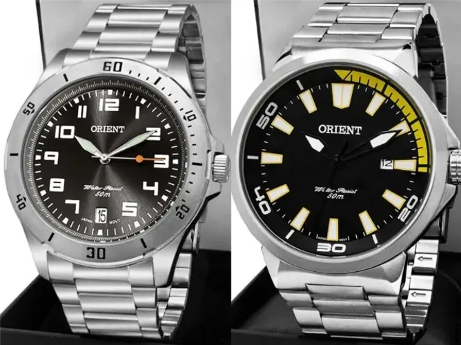Relógio Orient masculino. Novo, na caixa. Original. Valor: 250,00 reais cada.