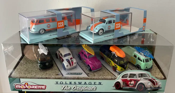 Set Majorette The Originals Volkswagen + 2 miniaturas CCA