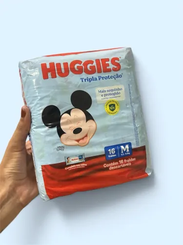 Fralda Huggies M- 16 unidades