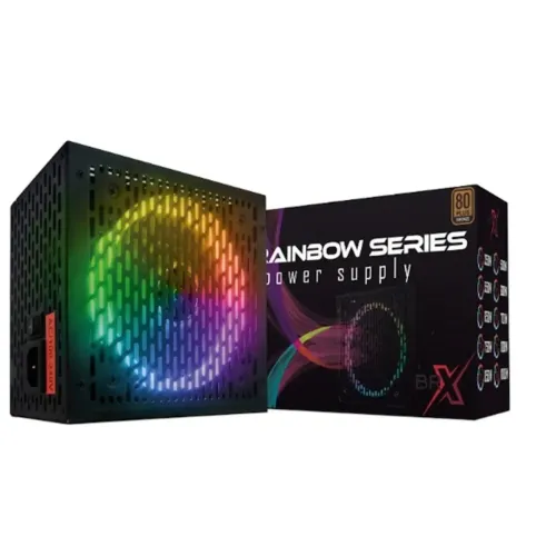 Fonte alimentação Atx 650w Rainbow RGB Gamer 80 plus Bronze