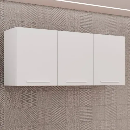 Armario Aereo Triplo New Valencia 120cm   - Super promoção! 