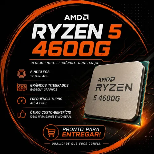 Ryzen 5 4600G Completo | Caixa + Cooler Original | Perfeito Estado