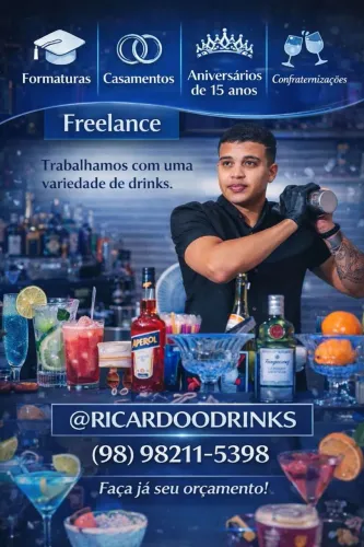 Barman de eventos slz