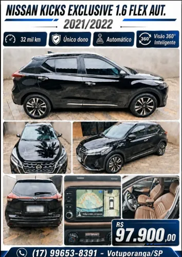 Nissan Kicks Exclusive 1.6 16V Flex AUT 2022