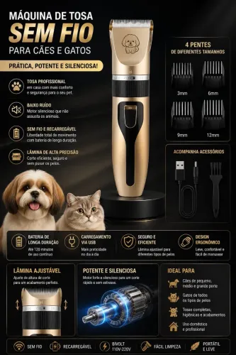 ? MÁQUINA DE TOSA RECARREGÁVEL ?
