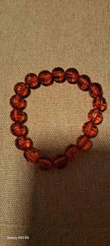 Pulseira elastica vermelha