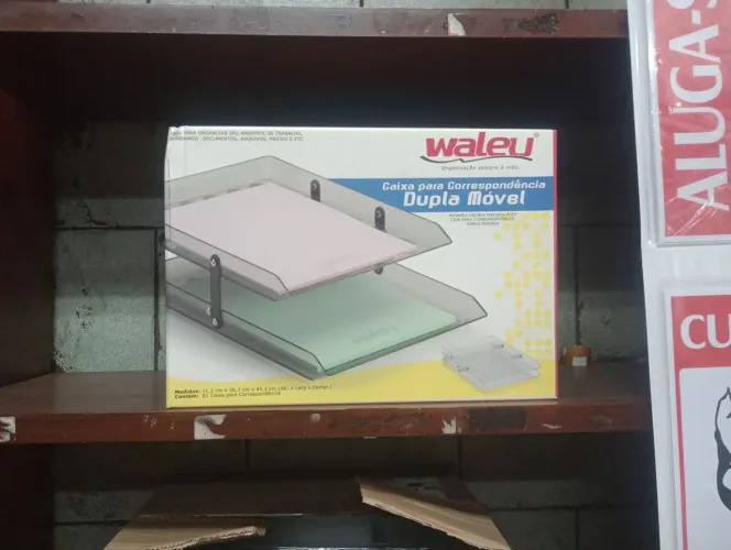 Caixa dupla pra documentos