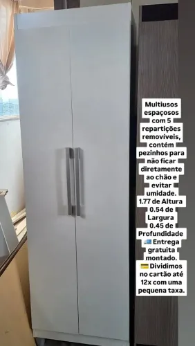Entrega gratuita montado, multiusos espaçosos com 5 repartições removíveis.