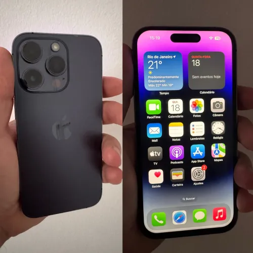 IPhone 14 Pro roxo 256GB aceito troca e cartão