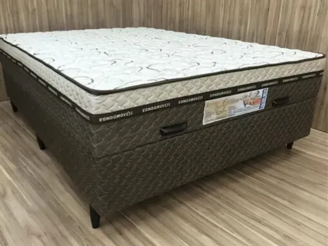 Cama box Baú Golden Light Casal D33 Entrega Rápida