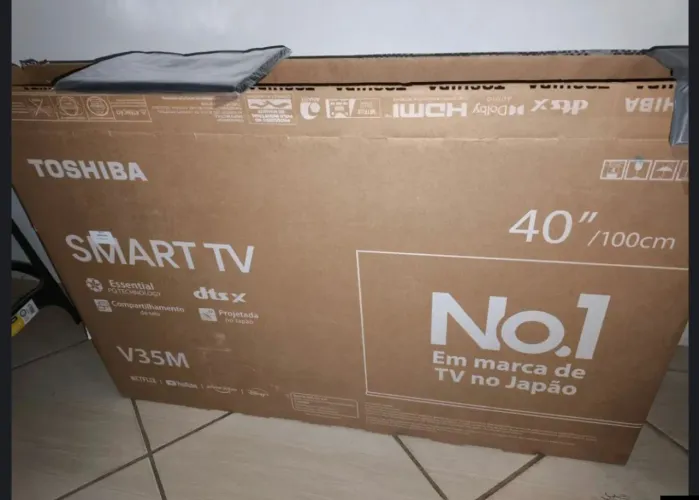 Smart Tv Dled 40 Full-Hd Toshiba 40" Vidaa 2 Hdmi  na caixa com nota fiscal