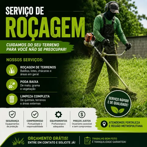 SERVIÇO DE ROÇAGEM PROFISSIONAL