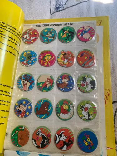 Álbum de Tazzos raros da década de 90