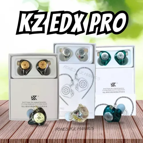 Fone KZ EDX PRO retorno de palco gamer - lacrado, In Ear monitor de palco profissional