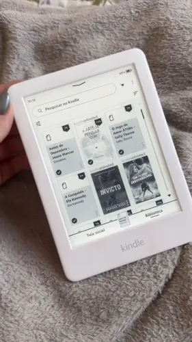 Kindle 10 Gen 4GB branco com tela de 6" 167dpi