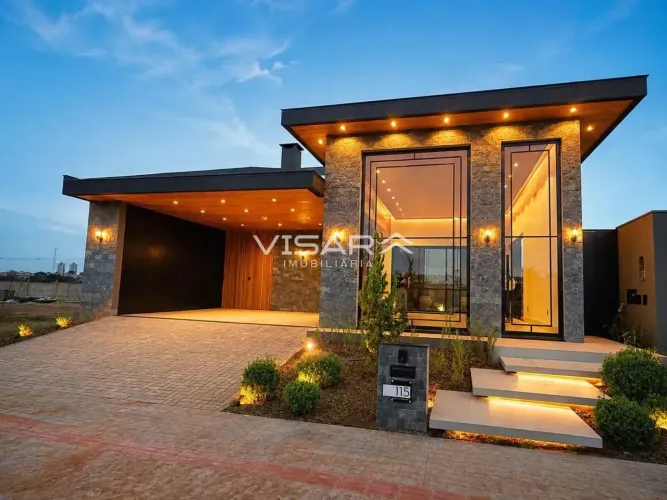 Excelente casa térrea á venda no Condomínio fechado Portofino Spa & Resort em Dourados/MS