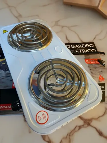 Fogareiro Elétrico 2 Bocas 400°C 2400W