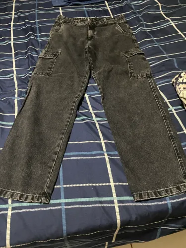Calça baggy jeans preto (tamanho 40)