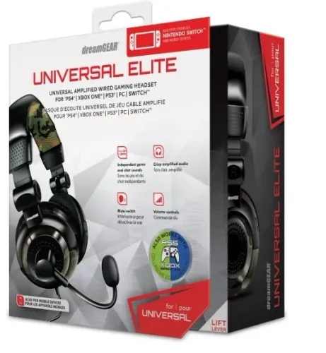Fone de Ouvido Headset Gamer Universal Elite Dreamgear DGUN-2574 Camuflado Lacrado