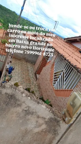 Vende-se uma casa no bairro novo Horizonte cidade Baixa grande 