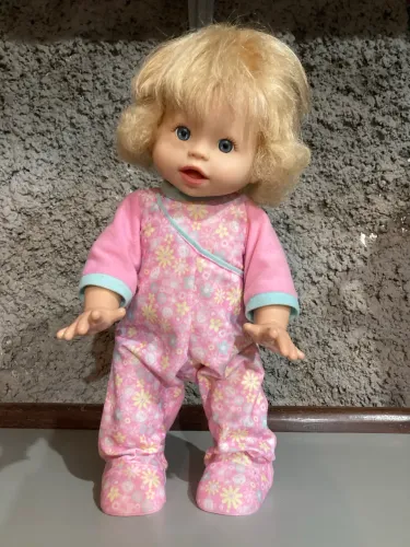 Boneca little mommy primeiros passos funcionando