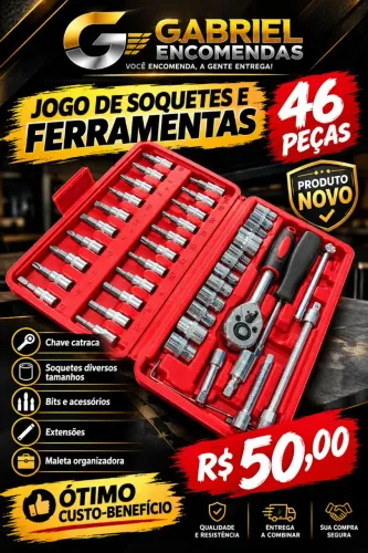 Kit de ferramentas 46 peças