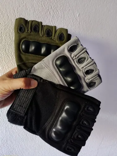 Luvas táticas acabamento eu couro Auta proteção